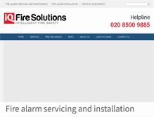 Tablet Screenshot of iqfiresolutions.com